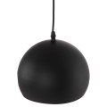 CEILING PENDANT LUMINAIRE FK4154 BLACK ALUMINUM SPHERICAL CAP Φ20x113Hcm. CEILING PENDANT LUMINAIRE FK4154 BLACK ALUMINUM SPHERICAL CAP Φ20x113Hcm.