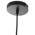 CEILING PENDANT LUMINAIRE FK4154 BLACK ALUMINUM SPHERICAL CAP Φ20x113Hcm. CEILING PENDANT LUMINAIRE FK4154 BLACK ALUMINUM SPHERICAL CAP Φ20x113Hcm.