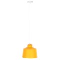 CEILING PENDANT LUMINAIRE FK4158.06 YELLOW ALUMINUM CAP-WHITE CABLE Φ30x123,5Hcm. CEILING PENDANT LUMINAIRE FK4158.06 YELLOW ALUMINUM CAP-WHITE CABLE Φ30x123,5Hcm.