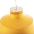 CEILING PENDANT LUMINAIRE FK4158.06 YELLOW ALUMINUM CAP-WHITE CABLE Φ30x123,5Hcm. CEILING PENDANT LUMINAIRE FK4158.06 YELLOW ALUMINUM CAP-WHITE CABLE Φ30x123,5Hcm.