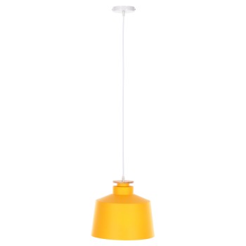 CEILING PENDANT LUMINAIRE FK4158.06 YELLOW ALUMINUM CAP-WHITE CABLE Φ30x123,5Hcm.
