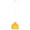 CEILING PENDANT LUMINAIRE FK4158.06 YELLOW ALUMINUM CAP-WHITE CABLE Φ30x123,5Hcm.