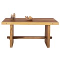DINING TABLE EGON FK9491 SOLID SUAR WOOD 7,5cm.TOP IN NATURAL COLOR 160x94,5x81,5Hcm. DINING TABLE EGON FK9491 SOLID SUAR WOOD 7,5cm.TOP IN NATURAL COLOR 160x94,5x81,5Hcm.