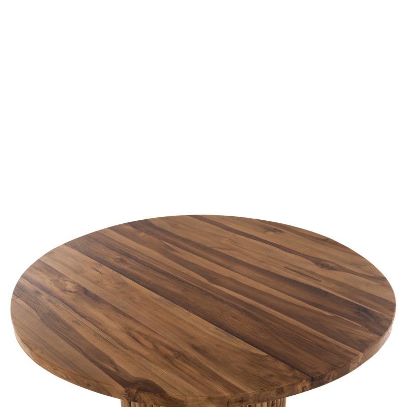 DINING TABLE DREMA1 FK9895 SOLID TEAK WOOD Φ100X80Hcm.- 3cm.TABLETOP DINING TABLE DREMA1 FK9895 SOLID TEAK WOOD Φ100X80Hcm.- 3cm.TABLETOP
