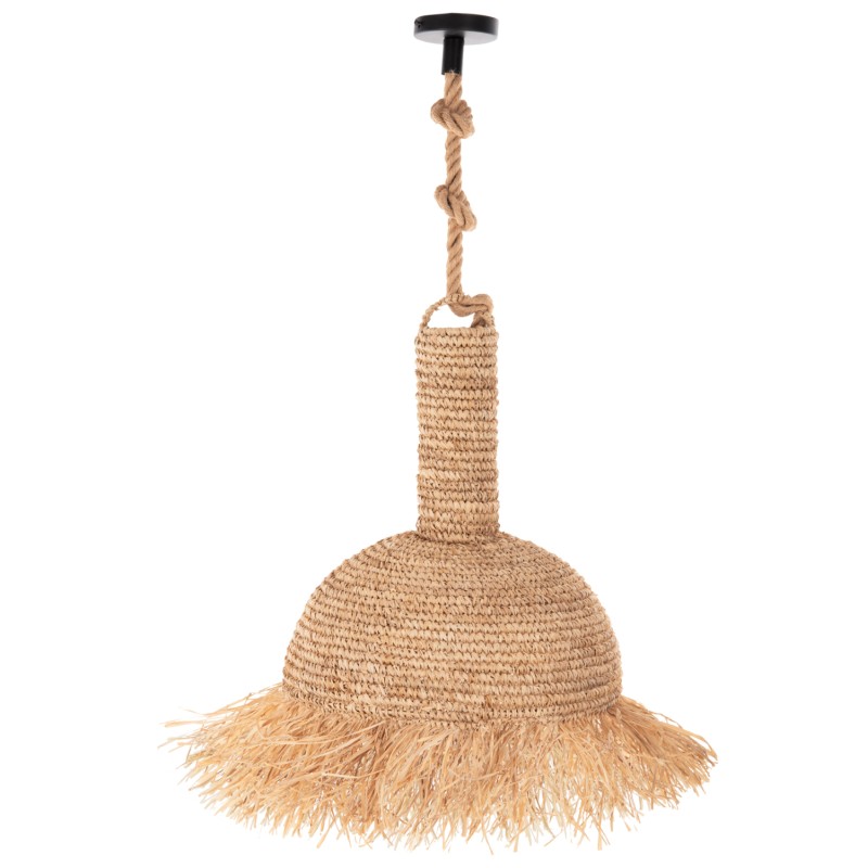 CEILING PENDANT LUMINAIRE SET FK11923 ROPE AND DRIED PALM LEAF FIBERS Φ41.5Χ150H cm. CEILING PENDANT LUMINAIRE SET FK11923 ROPE AND DRIED PALM LEAF FIBERS Φ41.5Χ150H cm.