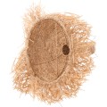 CEILING PENDANT LUMINAIRE SET FK11924 ROPE AND DRIED PALM LEAF FIBERS Φ52.5Χ160H cm.