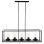 CEILING PENDANT LAMP FK4082 BLACK AND GLASS 80x25x23,5-85H cm.