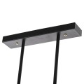 CEILING PENDANT LAMP FK4082 BLACK AND GLASS 80x25x23,5-85H cm. CEILING PENDANT LAMP FK4082 BLACK AND GLASS 80x25x23,5-85H cm.
