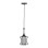 CEILING PENDANT LAMP FK4087 BLACK METAL-WHITE FABRIC Φ24x130Hcm.