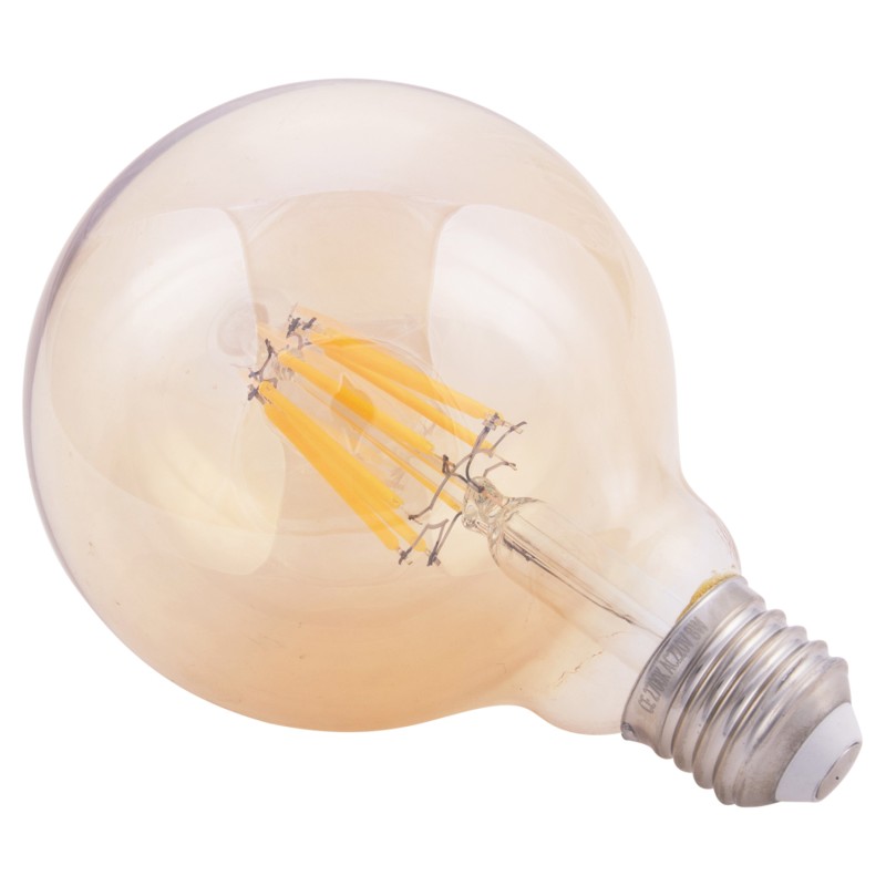 LIGHT BULB FK4050.02 GLOBO LED FILAMENT 8W E27 3000K GOLD DIMMABLE LIGHT BULB FK4050.02 GLOBO LED FILAMENT 8W E27 3000K GOLD DIMMABLE