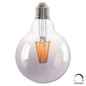 LIGHT BULB FK4050.03 GLOBO LED FILAMENT 8W E27 3000K SMOKE DIMMABLE