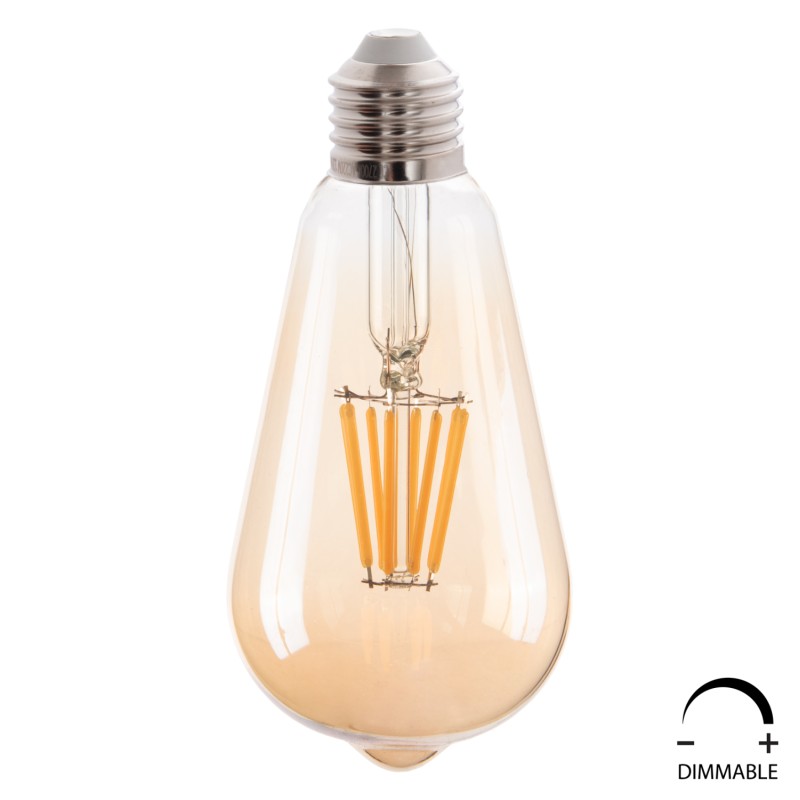 LIGHT BULB FK4188.02 LED FILAMENT 8W E27 DIMMABLE 3000K GOLD LIGHT BULB FK4188.02 LED FILAMENT 8W E27 DIMMABLE 3000K GOLD