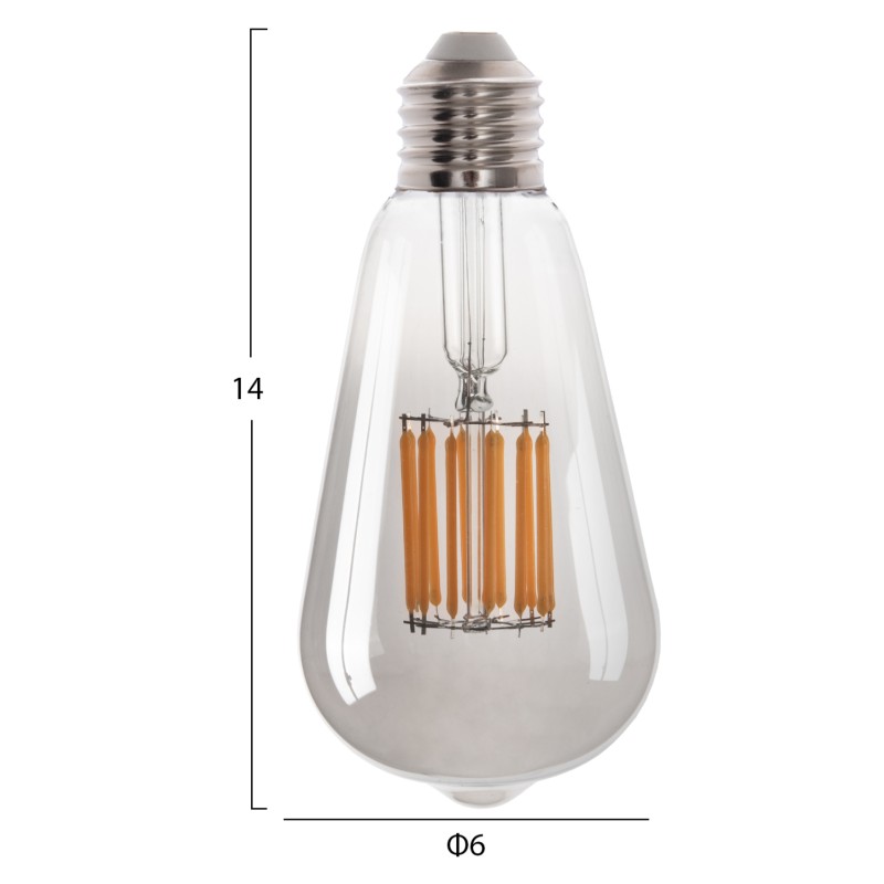 LIGHT BULB FK4189.03 LED FILAMENT 12W E27 2700K SMOKE LIGHT BULB FK4189.03 LED FILAMENT 12W E27 2700K SMOKE