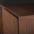 BUFFET PREDA FK9747 MDF WITH WALNUT & DARK GREY VENEER COLOR 167x28-40x80Hcm. BUFFET PREDA FK9747 MDF WITH WALNUT & DARK GREY VENEER COLOR 167x28-40x80Hcm.