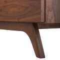 BUFFET PREDA FK9747 MDF WITH WALNUT & DARK GREY VENEER COLOR 167x28-40x80Hcm. BUFFET PREDA FK9747 MDF WITH WALNUT & DARK GREY VENEER COLOR 167x28-40x80Hcm.