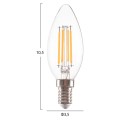 LIGHT BULB FK4048.01 LED FILAMENT 4W E14 3000K CLEAR DIMMABLE LIGHT BULB FK4048.01 LED FILAMENT 4W E14 3000K CLEAR DIMMABLE