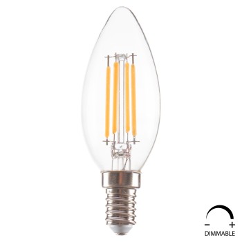 LIGHT BULB FK4048.01 LED FILAMENT 4W E14 3000K CLEAR DIMMABLE