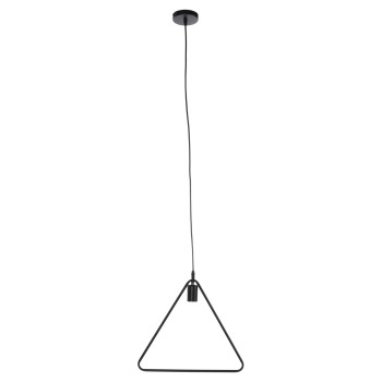 CEILING PENDANT LAMP FK4096 BLACK METAL TRIANGLE 38x132H cm. CEILING PENDANT LAMP FK4096 BLACK METAL TRIANGLE 38x132H cm.