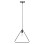 CEILING PENDANT LAMP FK4096 BLACK METAL TRIANGLE 38x132H cm.