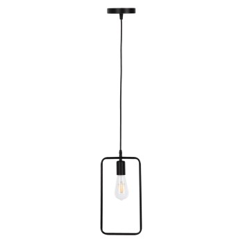 CEILING PENDANT LAMP FK4097 BLACK METAL RECTANGLE 17,5x133H cm.