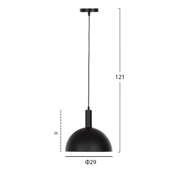 CEILING PENDANT LAMP FK4110 BLACK METAL BELL Φ29Χ121Hcm. CEILING PENDANT LAMP FK4110 BLACK METAL BELL Φ29Χ121Hcm.
