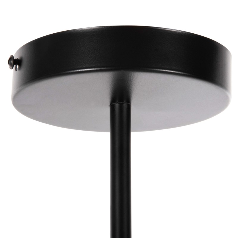 CEILING PENDANT MULTI-LIGHT FK4170 BLACK METAL WHITE GLASS Φ90x97,5Hcm. CEILING PENDANT MULTI-LIGHT FK4170 BLACK METAL WHITE GLASS Φ90x97,5Hcm.