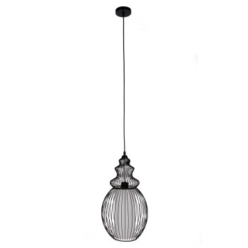 CEILING PENDANT LAMP FK4184 BLACK METAL 26x26x125Hcm.