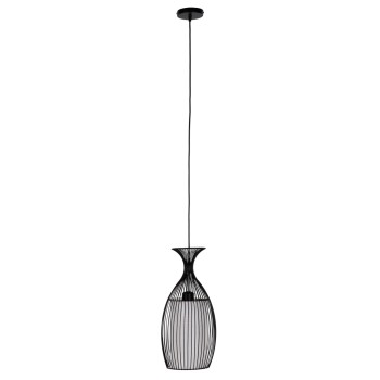 CEILING PENDANT LAMP FK4186 BLACK METAL 20x20x131Hcm.