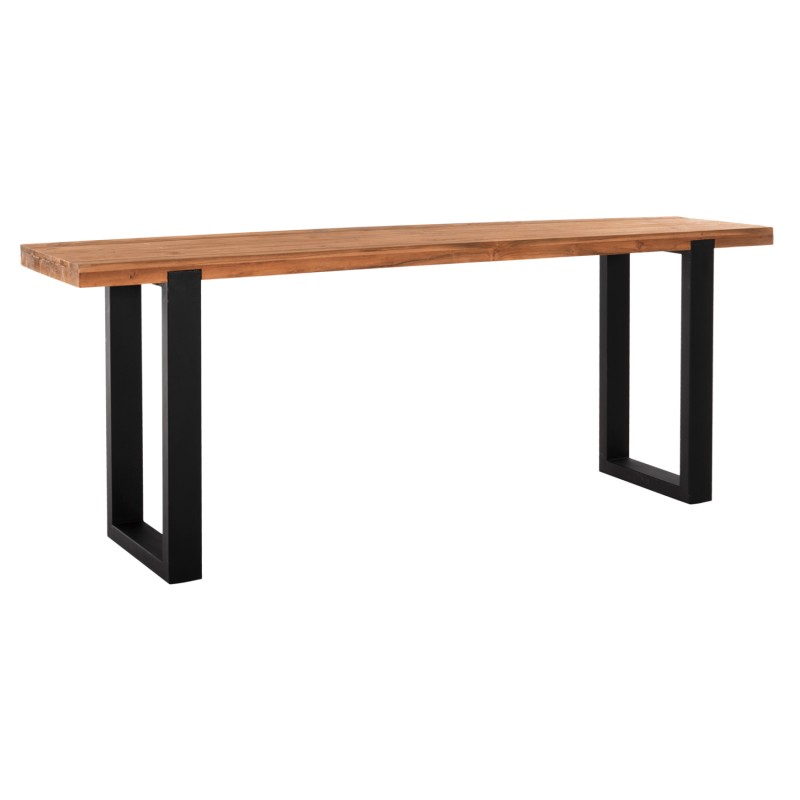 CONSOLE SHIRE FK9800 RECYCLED TEAK WOOD-BLACK METAL LEGS 240x50x90Hcm. CONSOLE SHIRE FK9800 RECYCLED TEAK WOOD-BLACK METAL LEGS 240x50x90Hcm.