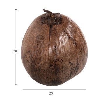 TABLE DECORATION FK4326.01 COCONUT IN NATURAL COLOR 20x20x20Hcm. TABLE DECORATION FK4326.01 COCONUT IN NATURAL COLOR 20x20x20Hcm.