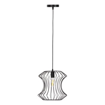 CEILING PENDANT FIXTURE FK4112 BLACK METAL Φ30x126Hcm.