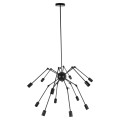 CEILING PENDANT 12-LIGHT FK4167 BLACK METAL ARTICULATED ARMS Φ92x120Hcm. CEILING PENDANT 12-LIGHT FK4167 BLACK METAL ARTICULATED ARMS Φ92x120Hcm.