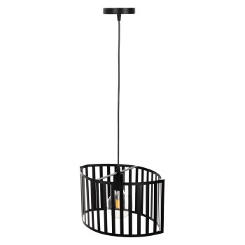 CEILING PENDANT LUMINAIRE FK4113 BLACK METAL 34x23x121Hcm.