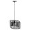 CEILING PENDANT LUMINAIRE FK4113 BLACK METAL 34x23x121Hcm.