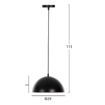 CEILING PENDANT LAMP FK4153 BLACK-GOLD ALUMINUM CAP Φ29x113H cm. CEILING PENDANT LAMP FK4153 BLACK-GOLD ALUMINUM CAP Φ29x113H cm.