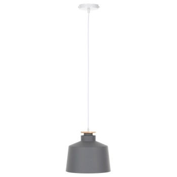 CEILING PENDANT LUMINAIRE FK4158.03 GREY ALUMINUM CAP-WHITE CABLE Φ30x123,5Hcm.