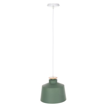 CEILING PENDANT LUMINAIRE FK4158.05 GREEN ALUMINUM CAP-WHITE CABLE Φ30x123,5Hcm.