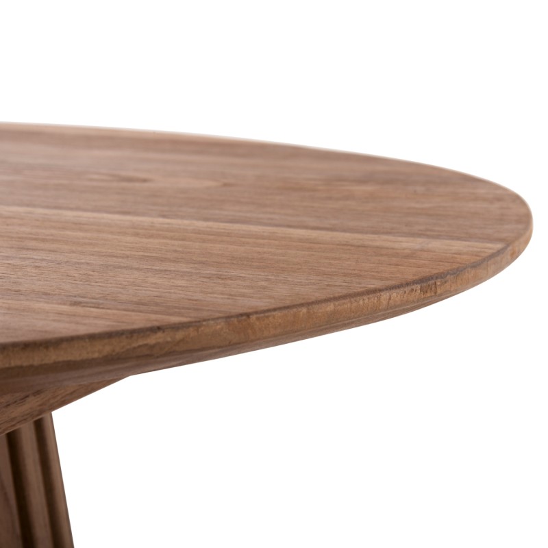 COFFEE TABLE ROUND FRANTZ FK9387.11 SOLID MINDI WOOD-NATURAL Φ80X45H cm. COFFEE TABLE ROUND FRANTZ FK9387.11 SOLID MINDI WOOD-NATURAL Φ80X45H cm.