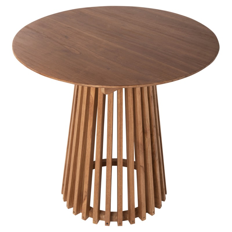 DINING TABLE ROUND FRANTZ FK9832.11 SOLID MINDI WOOD IN NATURAL COLOR Φ80X75Hcm DINING TABLE ROUND FRANTZ FK9832.11 SOLID MINDI WOOD IN NATURAL COLOR Φ80X75Hcm