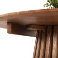 DINING TABLE ROUND FRANTZ FK9832.11 SOLID MINDI WOOD IN NATURAL COLOR Φ80X75Hcm DINING TABLE ROUND FRANTZ FK9832.11 SOLID MINDI WOOD IN NATURAL COLOR Φ80X75Hcm