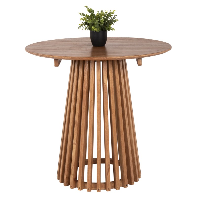 DINING TABLE ROUND FRANTZ FK9832.11 SOLID MINDI WOOD IN NATURAL COLOR Φ80X75Hcm DINING TABLE ROUND FRANTZ FK9832.11 SOLID MINDI WOOD IN NATURAL COLOR Φ80X75Hcm