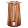 INDOOR TABLE LEGS-BASE ROUND FRANTZ FK9459.11 MINDI WOOD IN NATURAL Φ45x73Hcm.