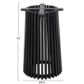 INDOOR TABLE LEGS-BASE ROUND FRANTZ FK9459.12 MINDI WOOD IN BLACK Φ45x74Hcm. INDOOR TABLE LEGS-BASE ROUND FRANTZ FK9459.12 MINDI WOOD IN BLACK Φ45x74Hcm.