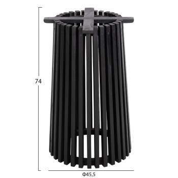 INDOOR TABLE LEGS-BASE ROUND FRANTZ FK9459.12 MINDI WOOD IN BLACK Φ45x74Hcm. INDOOR TABLE LEGS-BASE ROUND FRANTZ FK9459.12 MINDI WOOD IN BLACK Φ45x74Hcm.