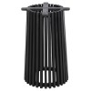 INDOOR TABLE LEGS-BASE ROUND FRANTZ FK9459.12 MINDI WOOD IN BLACK Φ45x74Hcm.