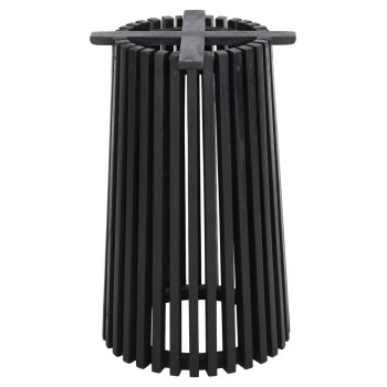 INDOOR TABLE LEGS-BASE ROUND FRANTZ FK9459.12 MINDI WOOD IN BLACK Φ45x74Hcm.