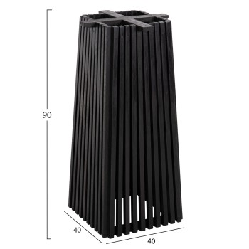 INDOOR BAR TABLE LEGS-BASE MED.HEIGHT SQUARE FRANTZ FK9858.12 MINDI WOOD IN BLACK 40x40x90Hcm. INDOOR BAR TABLE LEGS-BASE MED.HEIGHT SQUARE FRANTZ FK9858.12 MINDI WOOD IN BLACK 40x40x90Hcm.