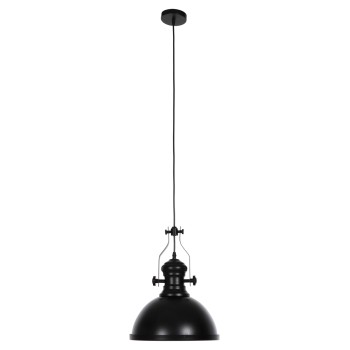 CEILING PENDANT LAMP FK4155 BLACK METAL-WHITE GLASS 30,5x30,5x118H cm.