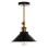 CEILING/WALL LAMP FK4121 BLACK-GOLD METAL Φ21x31Hcm.