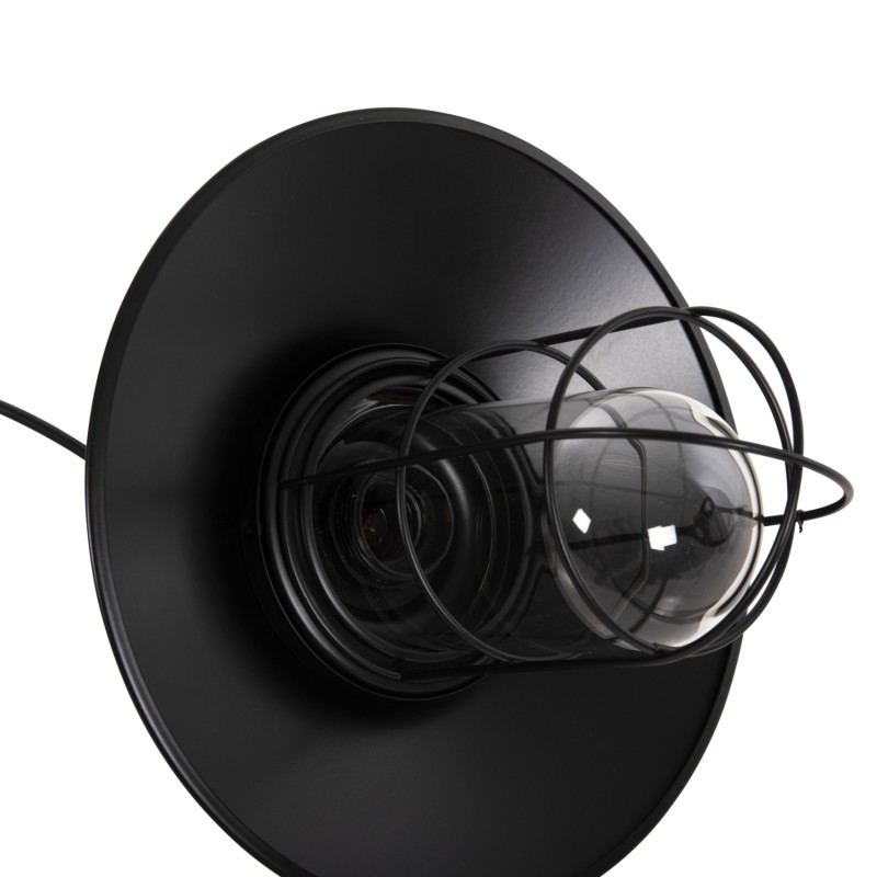 CEILING PENDANT LAMP FK4119 BLACK METAL-GLASS Φ26x125Hcm. CEILING PENDANT LAMP FK4119 BLACK METAL-GLASS Φ26x125Hcm.